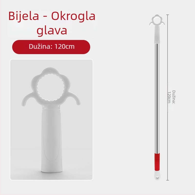 Otvarač prozora s nosačem za klizni prozor, nehrđajući čelik + ABS, brušeni završetak, za vrata i prozore