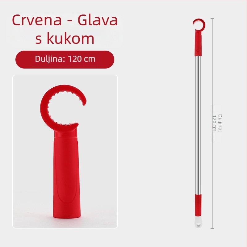 Otvarač prozora s nosačem za klizni prozor, nehrđajući čelik + ABS, brušeni završetak, za vrata i prozore