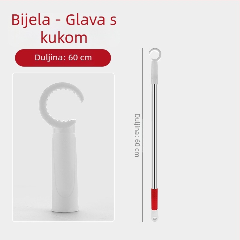 Otvarač prozora s nosačem za klizni prozor, nehrđajući čelik + ABS, brušeni završetak, za vrata i prozore