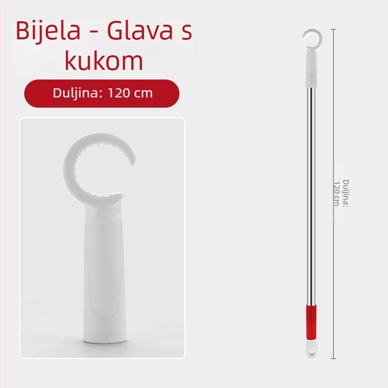 Otvarač prozora s nosačem za klizni prozor, nehrđajući čelik + ABS, brušeni završetak, za vrata i prozore