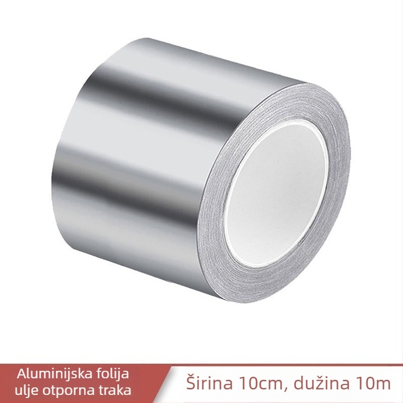 Vodootporna naljepnica za sudoperu u kuhinji – aluminijska folija, brtvna traka za rub, otporna na vlagu i plijesan, jednobojna, 1 kom, zidna naljepnica za kuhinju