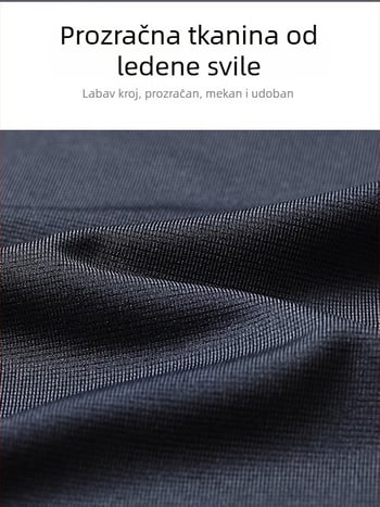 Muški ljetni brzosušeći T-shirt, slim fit, kratki rukavi, okrugli izrez, poliester smjesa
