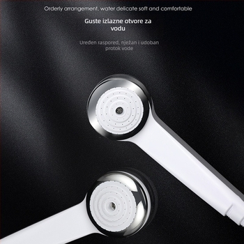 Ručna tuš glava za kućnu upotrebu, ABS, funkcija kišnog protoka, prijenosna, radna temperatura 0–100°C