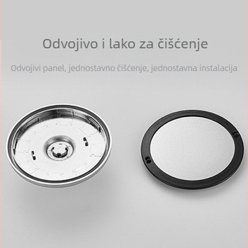 Ručna tuš glava s gornjim mlazom – ABS, 4-točkovni navoj, 0–90°C