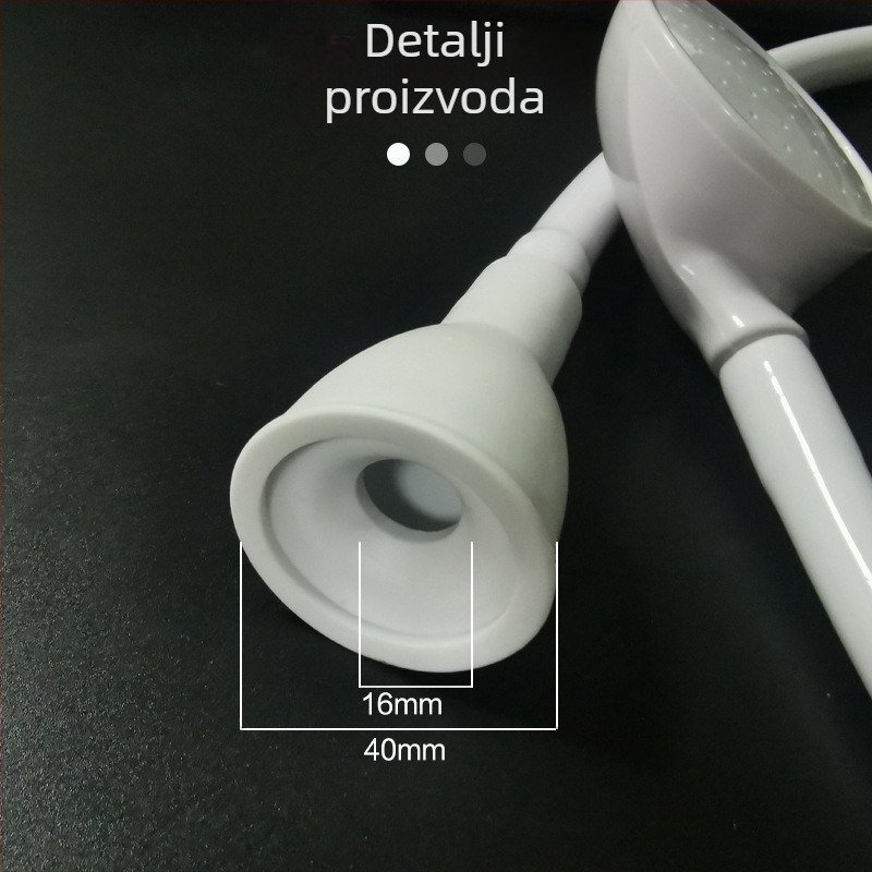 Prijenosna tuš glava s brzom spojem – ABS, okruglog oblika, kišna funkcija, ugradnja ravnim umetkom, tlak 1.0 MPa