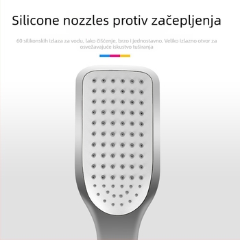 Prijenosna tuš glava s funkcijom kiše, zidna ugradnja, plastično tijelo, 1,6 MPa