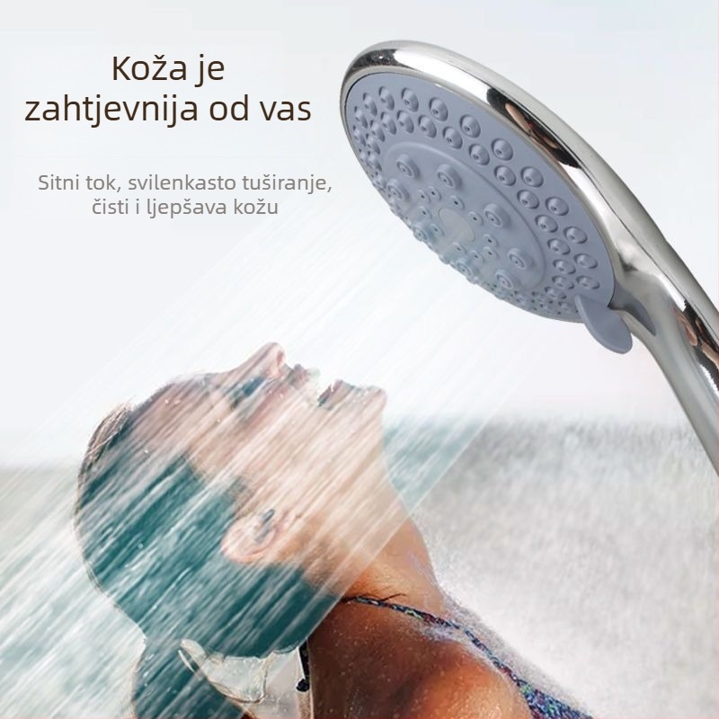 Battle King prijenosna ručna tuš glava ABS‑a s masažom i funkcijom kišnog mlaza