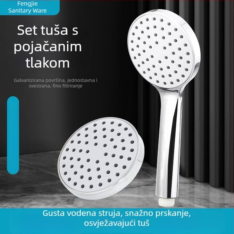 Tuš glava pod pritiskom od 4 inča, dvodijelni set s ručnim tušem, kišni tuš