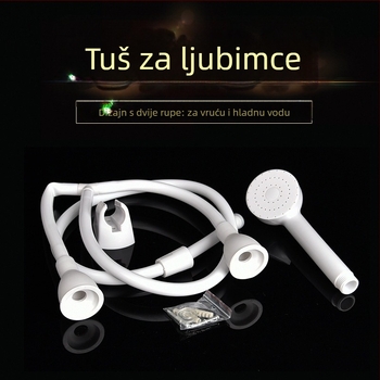 Set tuša za kućne ljubimce — ABS materijal; model s tri grane; DIY ugradnja; 100 cm duga crijevo; injekcijsko oblikovanje