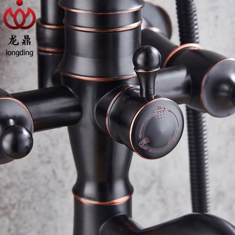 Tuš set od bakra, model 6698, miješajući miješalica sa skrivenim ugradnjom, pokretanje podizanja