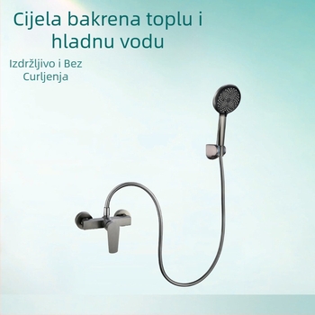 Set tuša – Nehrđajući čelik, kišna funkcija, moderan stil, okrugli oblik, prijenosno