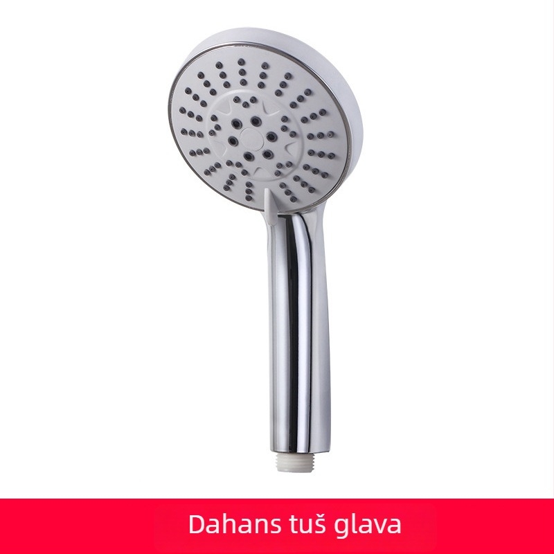 Prenosni ručni tuš s ABS-om; funkcije: raspršivanje, automatsko napajanje vodom, kišni režim; model Extra Large Hans Shower; kružni oblik tuša
