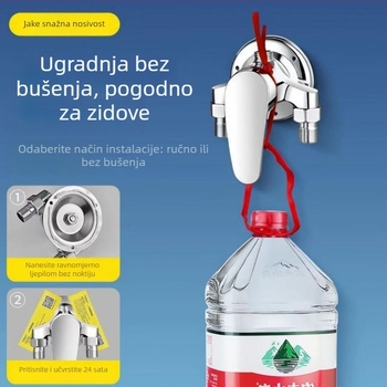 Bakreni set tuša s miješanjem za toplu i hladnu vodu, površinski montiran, regulacija temperature, kišna glava, električni grijač vode i solarni prekidač