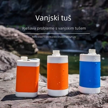 Prijenosni vanjski tuš s pumpom za samoprimanje, dugotrajna baterija, ABS kućište, model RA-01