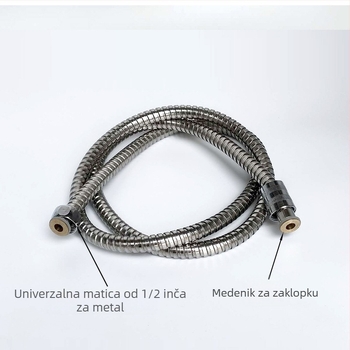 Višestruki set tuš glave, plast s kromom, površinska montaža, okrugla glava tuša