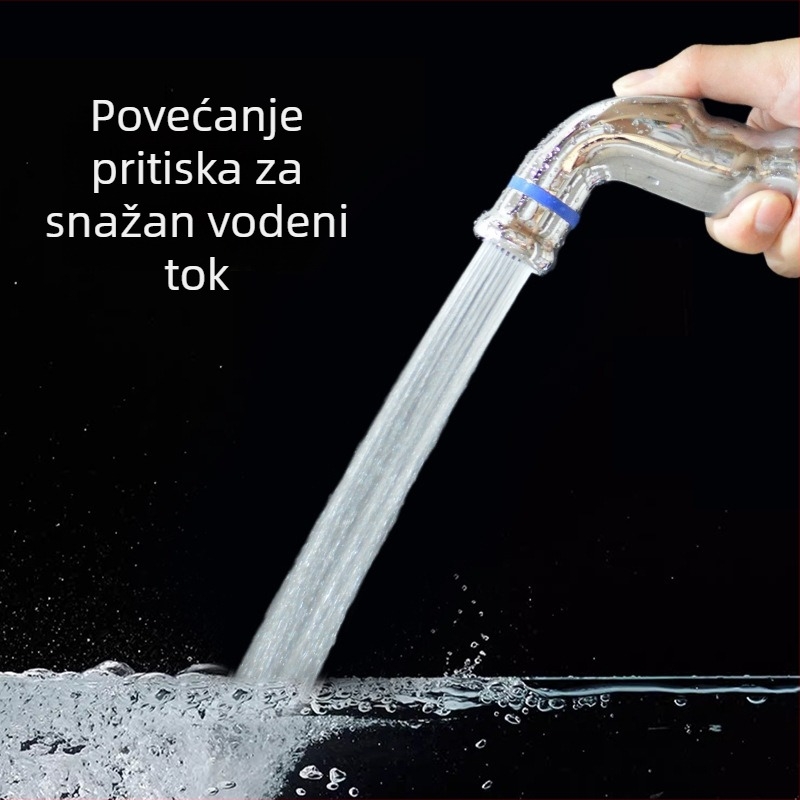 Set tuš glava C19, ABS, kišna funkcija, zidna montaža, elektroplating završna obrada, okrugli oblik, model C19SET-S
