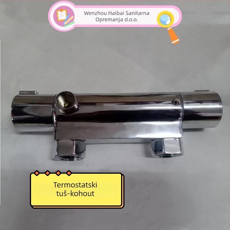 Termostatski tuš miješalica, bakar, 30–52°C, 3 bar, ulaz/izlaz 4/3, zidni montaža, model 888-1