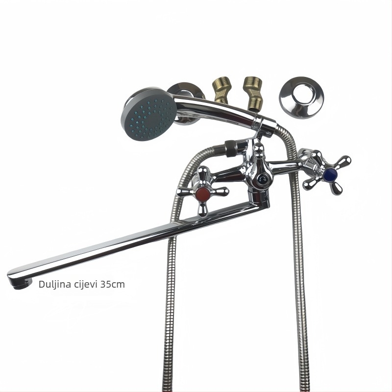 Set tuša, ugrađena instalacija, cinkova zlitina, kišna funkcija, okrugla tuš glava, model ly-0720 TX