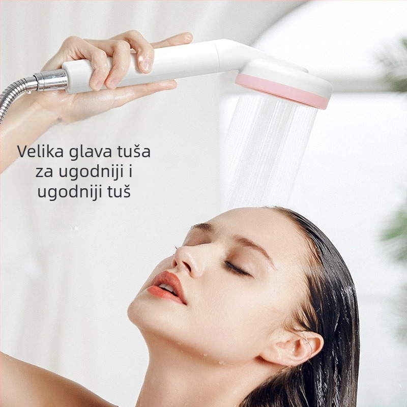 Ručni tuš s filtrom za pročišćavanje vode (funkcija kiše, ABS, zidni nosač, kišna tuš, model M-003)