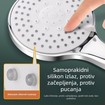 Ručna tuš glava s funkcijom kišnice (ABS; 4-puta sučelja; 0–80°C; 0,5 MPa)