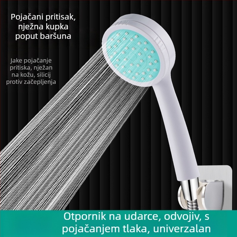 Tuš glava ABS, kružnog oblika, kišni način, ručna ugradnja, 0–90°C