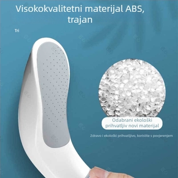 Tuš glava s pritiskom od ABS-a, uklonjiva, površinska montaža, model JXHST019, funkcije: raspršivanje, masaža, kiša