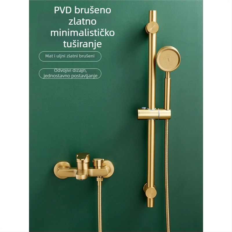 Tuš-set s funkcijom kiše, bakar materijal, zidna montaža, model AST5548