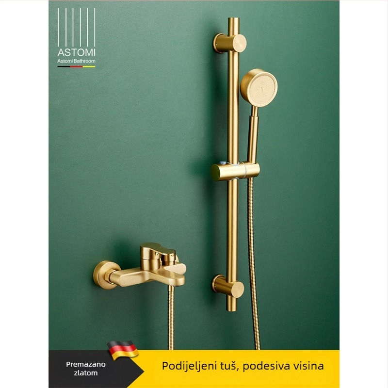 Tuš-set s funkcijom kiše, bakar materijal, zidna montaža, model AST5548