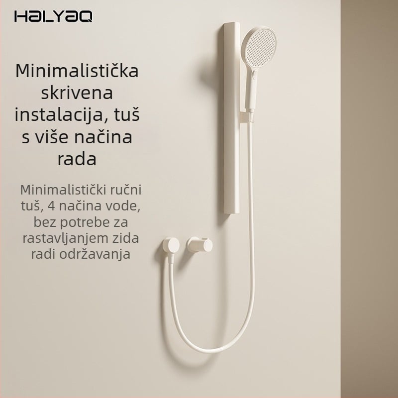 Tuš set s skrivenom instalacijom, bakreno tijelo, regulacija temperature, model HS-201