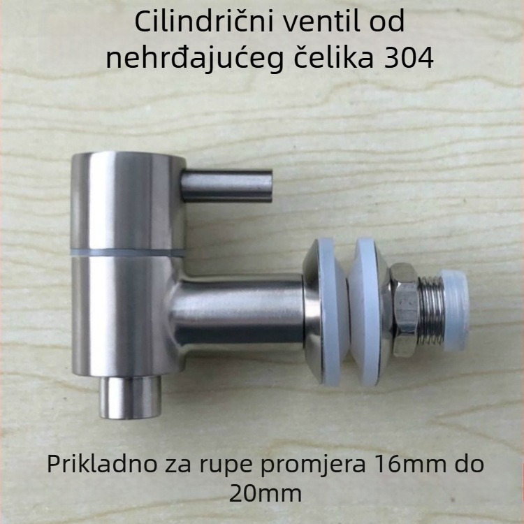 JT-61 inox čeli vinska slavina 304, kuglasti ventil s keramičkim jezgrom, 1–100°C, 5–10 MPa