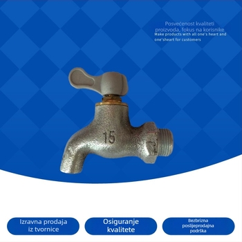 Mješalica za toplu i hladnu vodu - keramički disk ventili, cinkov spoj, jednostruka ručica, upravljanje ključem, Bamboo Mat