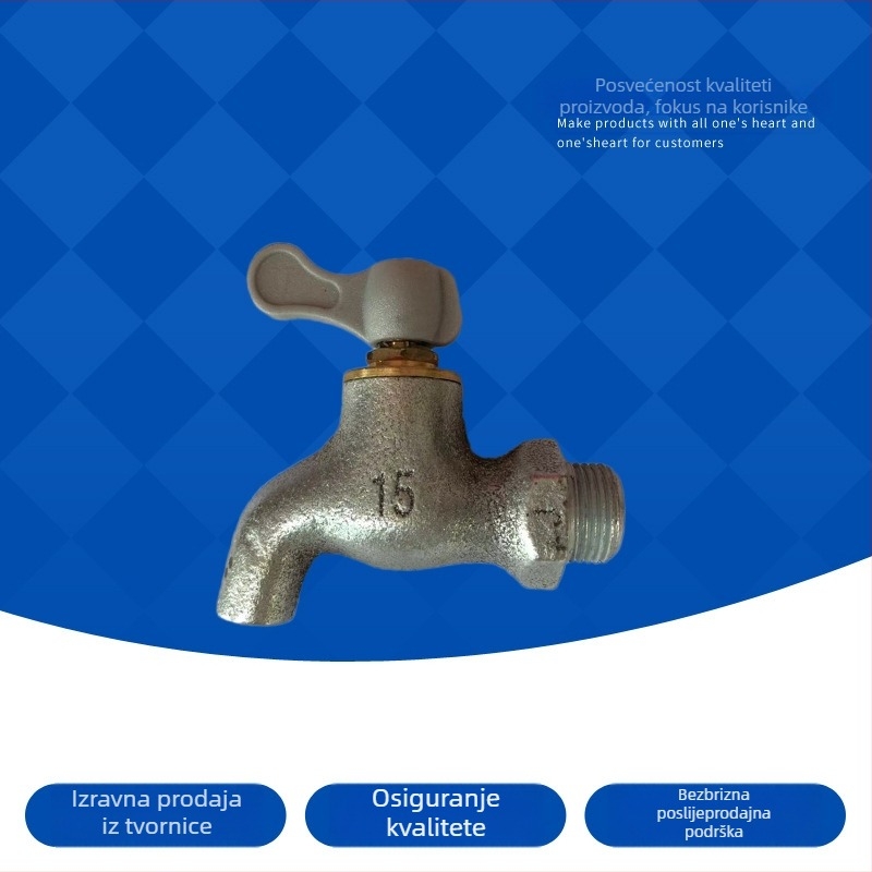 Mješalica za toplu i hladnu vodu - keramički disk ventili, cinkov spoj, jednostruka ručica, upravljanje ključem, Bamboo Mat