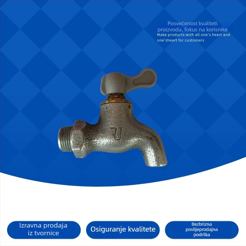 Mješalica za toplu i hladnu vodu - keramički disk ventili, cinkov spoj, jednostruka ručica, upravljanje ključem, Bamboo Mat