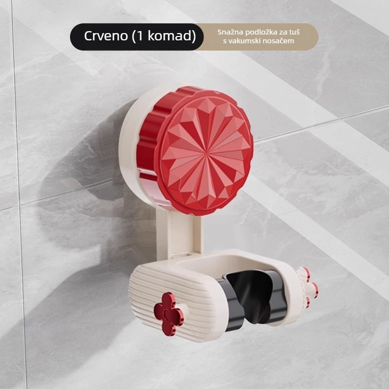 Držač za tuš bez bušenja, podesiv, rotirajući, zidni, plastični