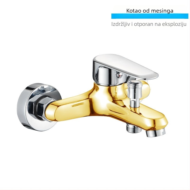 Ugradni kupaonski miješac s keramičkim diskom, podizni mehanizam, dvostruka konstrukcija, set s tri tuš glavice