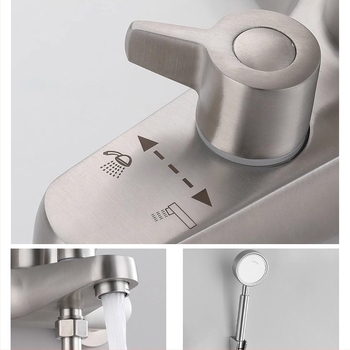 Tuš miješalica od nehrđajućeg čelika 304, model SSK8324, skrivena ugradnja u zid, miješajući tuš, brušeni završni sloj