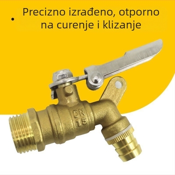 Mesingana slavina s vanjskim navojem, jednoručno upravljanje, 1,6 MPa, radna temperatura -10 do 120 °C