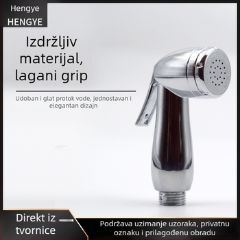 Hengyi C06 elektroplirano tuš glava set, ABS materijal, funkcija kiše, zidni montaža, okrugli oblik