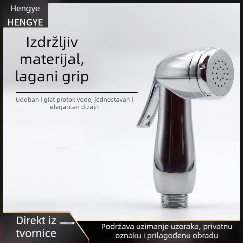 Hengyi C06 elektroplirano tuš glava set, ABS materijal, funkcija kiše, zidni montaža, okrugli oblik