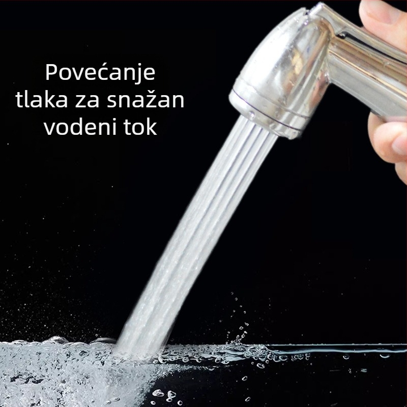 Hengyi C06 elektroplirano tuš glava set, ABS materijal, funkcija kiše, zidni montaža, okrugli oblik