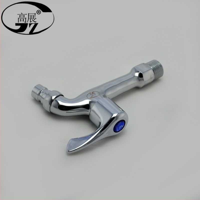 Kran za perilicu s četiri izlaza, zidni, jednoručno upravljanje, bakreni, elektroplatirano, model GZZ803