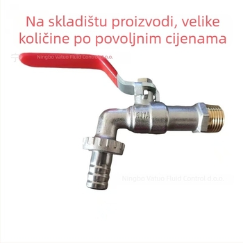 Ventil za perilicu rublja – bakreni, jednoručni upravljač, PN25, -20 do 120°C, zidni priključak