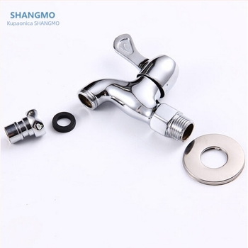 Mesingani brzi otvoreni ventil za perilicu rublja, jednoručni upravljač, površinska obrada: platiniranje, model SM-S5865, raspon temperature 1–90 °C