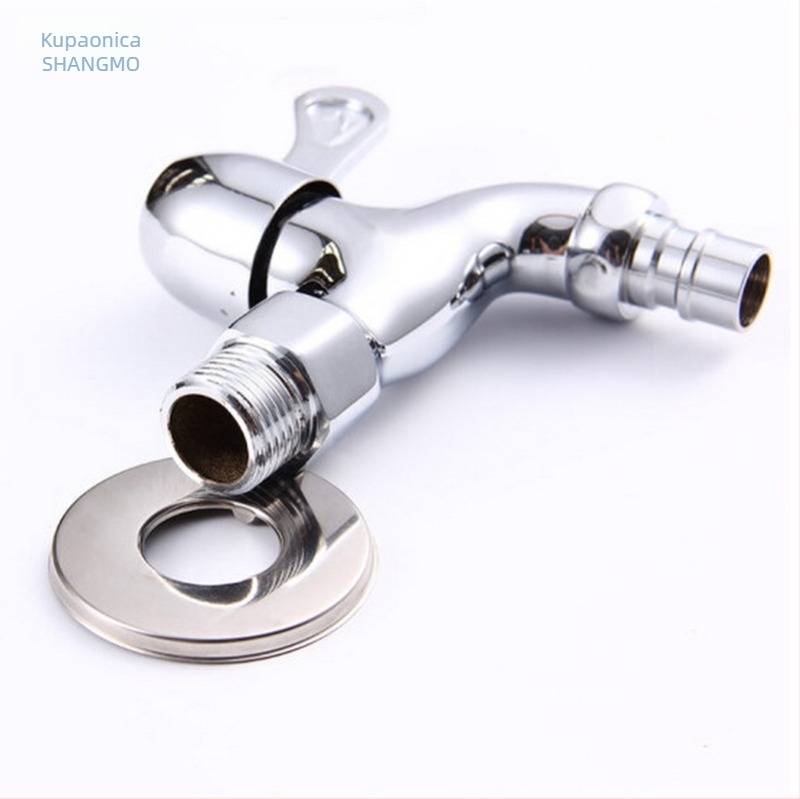 Mesingani brzi otvoreni ventil za perilicu rublja, jednoručni upravljač, površinska obrada: platiniranje, model SM-S5865, raspon temperature 1–90 °C