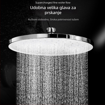 Ručna tuš glava – ABS, tri načina protoka sa filtracijom i pojačanim tlakom, kružni oblik, model 6500+8354
