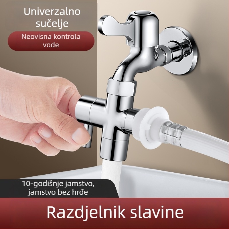 Vodni razvodnik za ulaz u perilicu rublja, troputni razvodnik, višenamjenski vodeni razvodnik za kućnu upotrebu