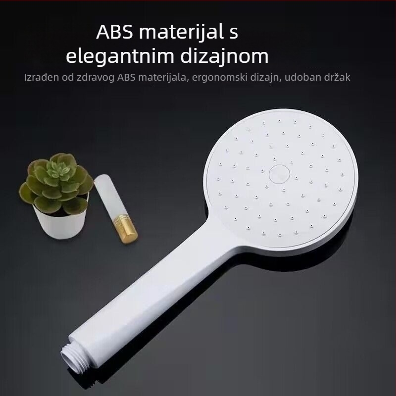 Ručna tuš glava s funkcijom kiše, ABS materijal, samostojeća instalacija (60°C, 1.8 MPa)