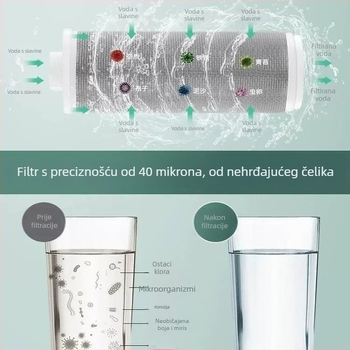 Potpuno automatski filtr za perilicu rublja, bakreno tijelo, kromirano završno, keramički disk ventil, CE certifikat