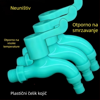 Zimootporna vanjska plastična slavina, navojna spojka, model ST-8665, raspon temperatura -40 °C do -90 °C, nazivni tlak 0-1.6 MPa