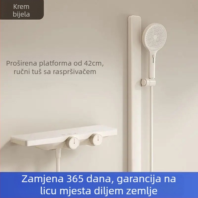 Set za tuš (split-tip) – ABS materijal, konstantna temperatura, digitalni prikaz, rotirajući, povećani tlak vode